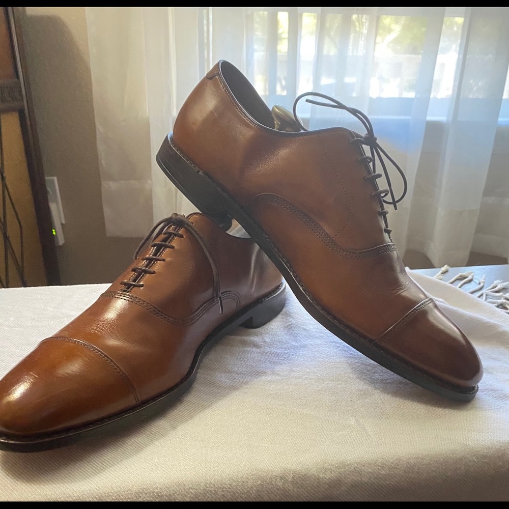 Allen Edmonds Brown Walnut CapToe Oxfords. Size 14